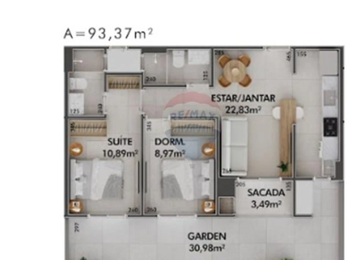 Apartamento de 2 Dormitórios à Venda em Cacupé, Florianópolis — Estrada Haroldo Soares Glavan