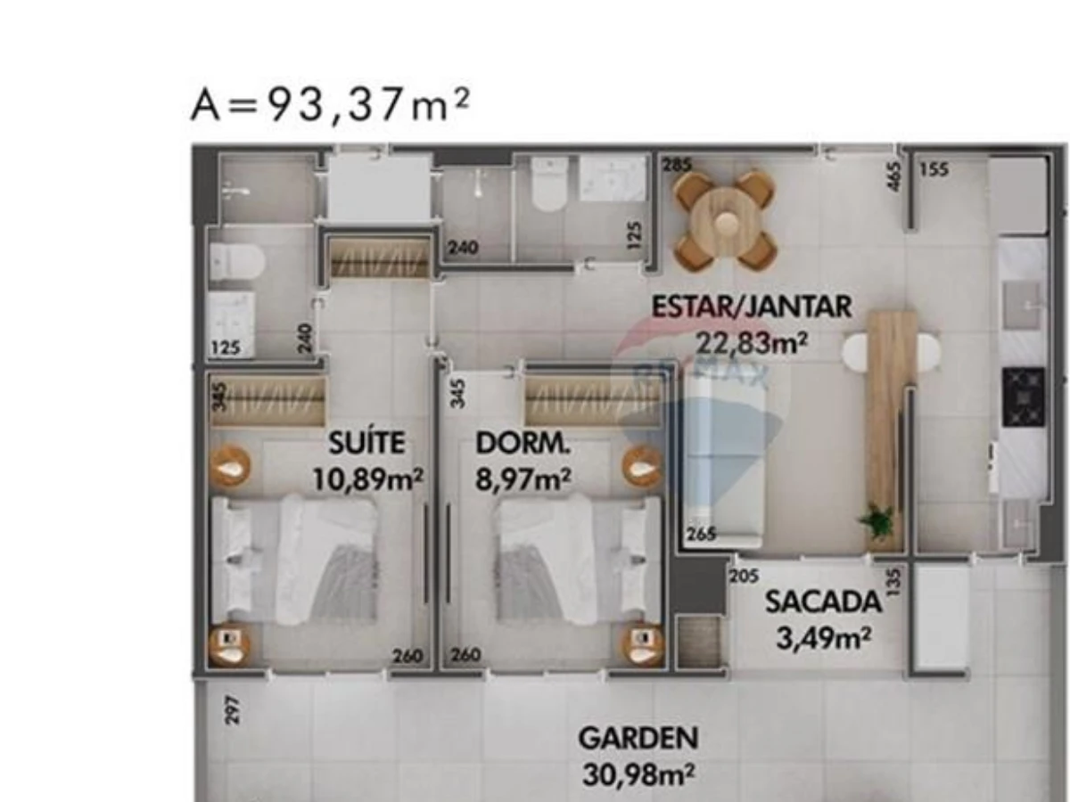 Apartamento Garden à Venda – ADORE | CACUPÉ, Florianópolis, 2 Dormitórios, 93,37 m²